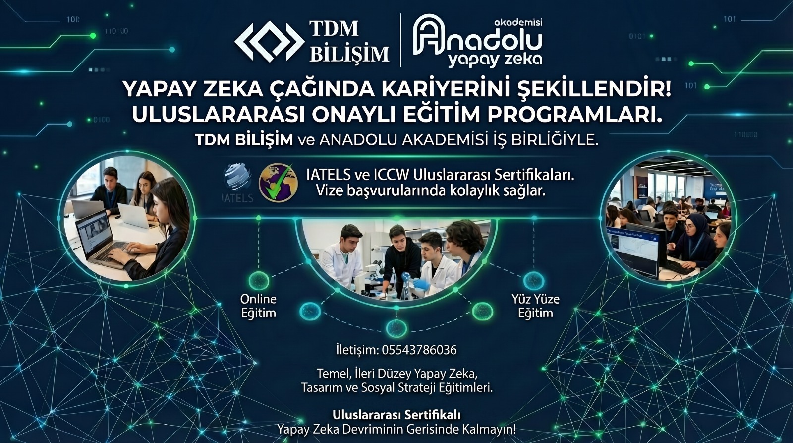 TDM Bilişim ve Anadolu Yapay Zeka Akademisi resmi iş birliği görseli